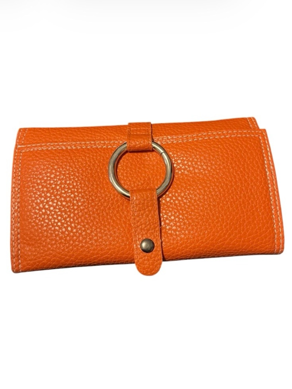 CCC Tangerine Vegan Travel Jewelry Bag.